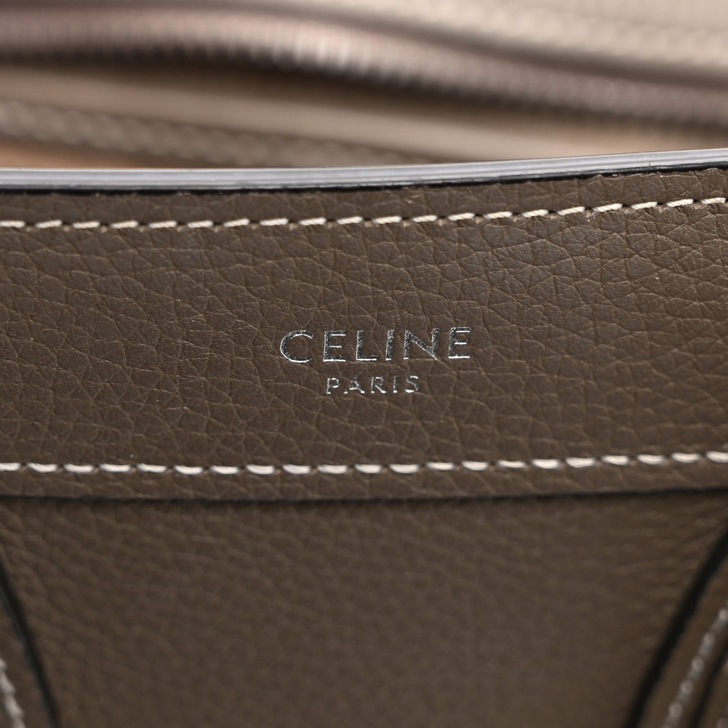 Drummed Calfskin Nano Luggage Souris Souris