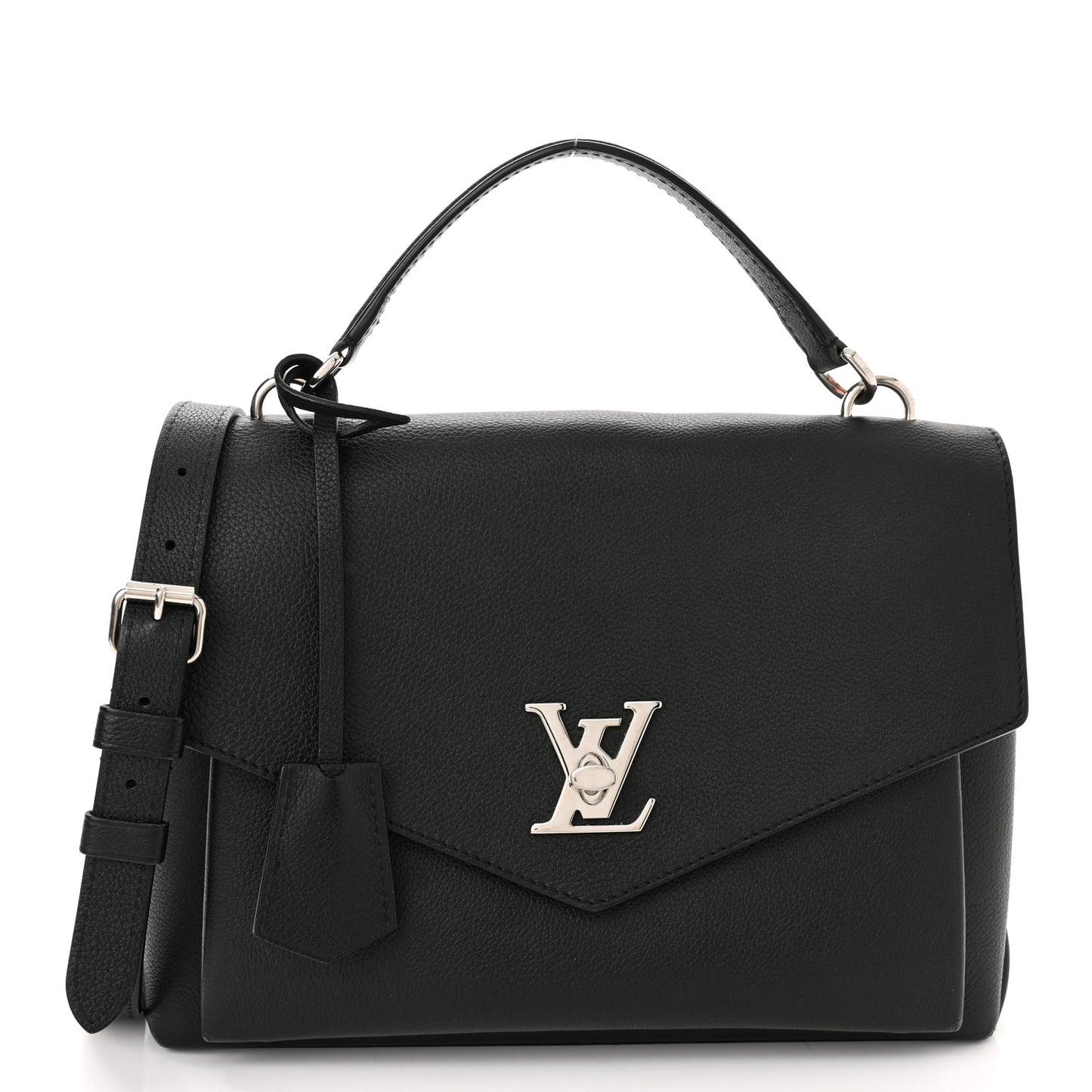 Soft Calfskin My Lockme Top Handle Black
