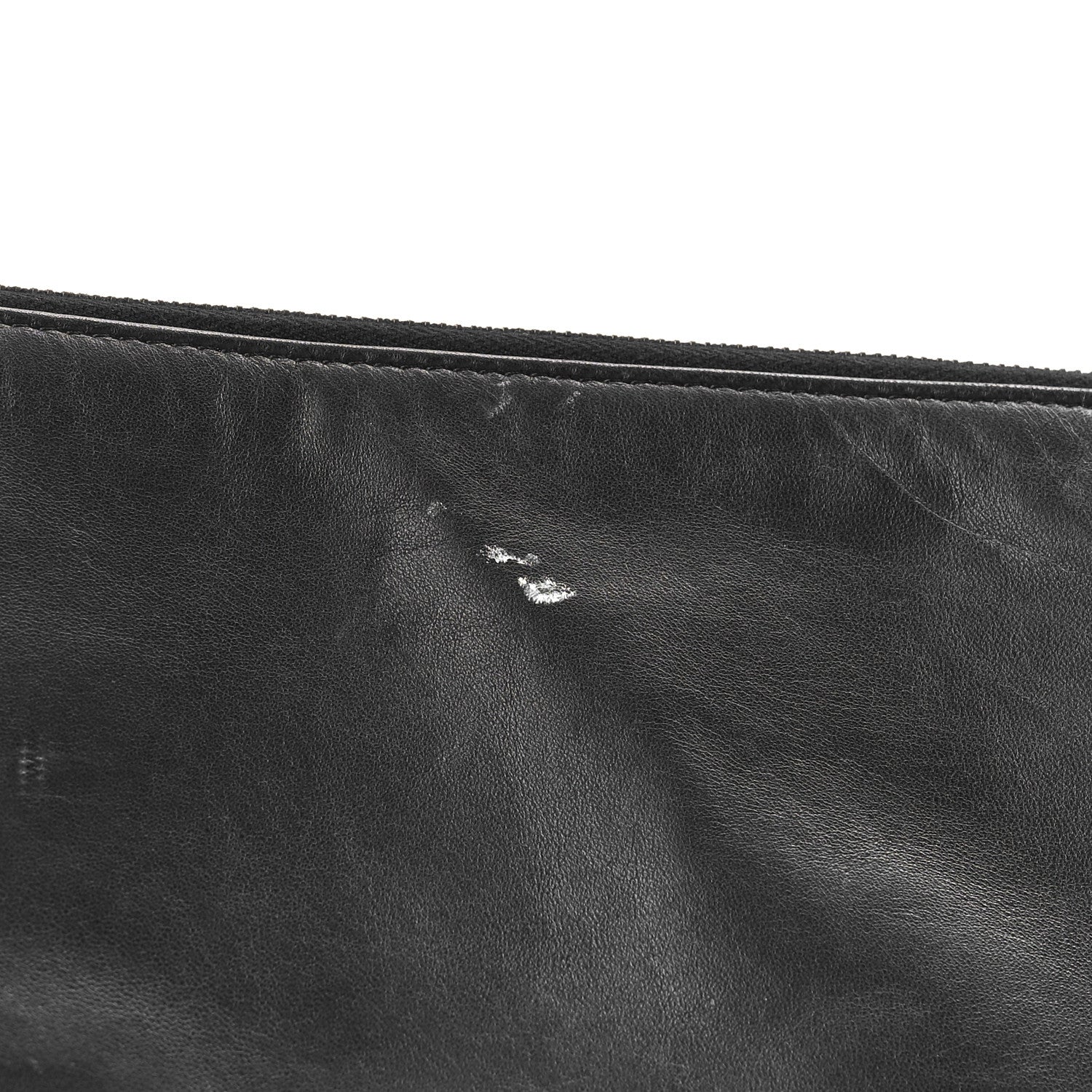 Chanel Lambskin Patent Quilted Large Cosmetic Case Black 12 of 12