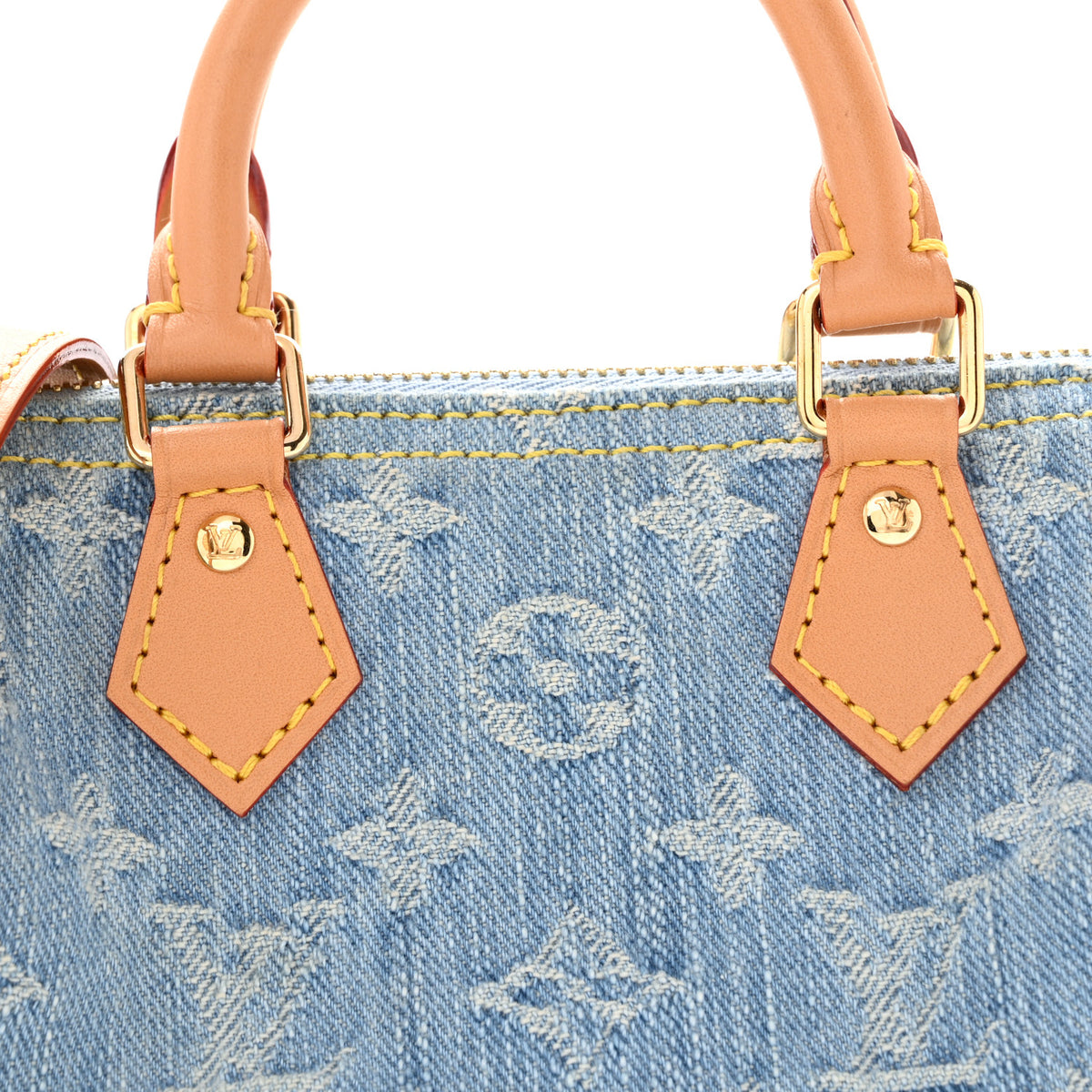 Louis Vuitton Monogram Denim Nano Speedy Sky Blue 7 of 13