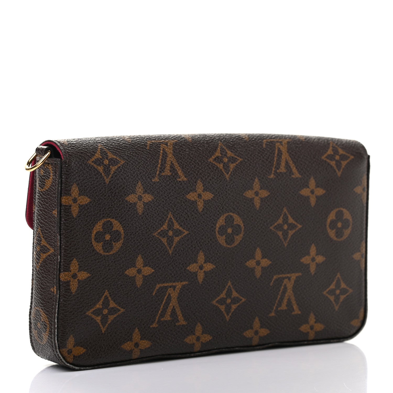 Louis Vuitton Monogram Pochette Felicie Chain Wallet Fuchsia 2 of 8
