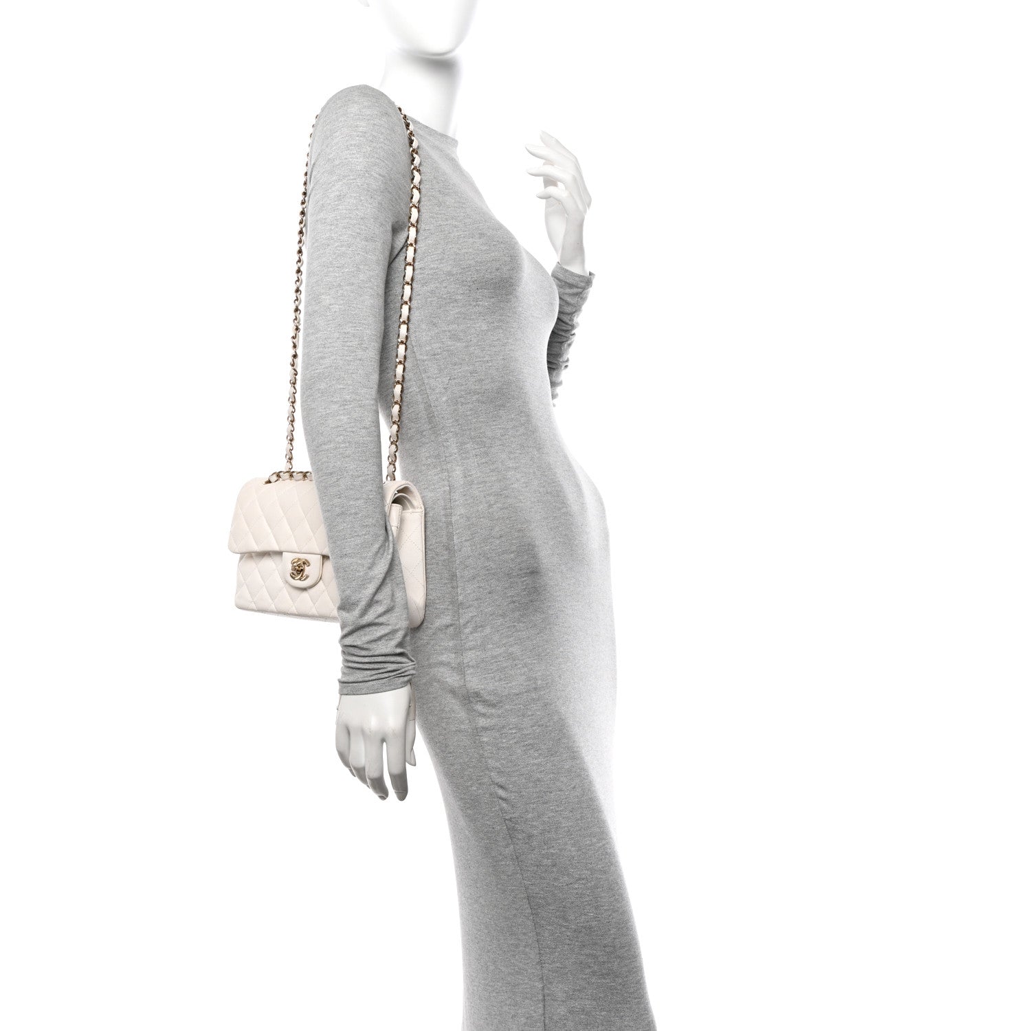 Chanel Caviar Quilted Small Double Flap White 2 of 15