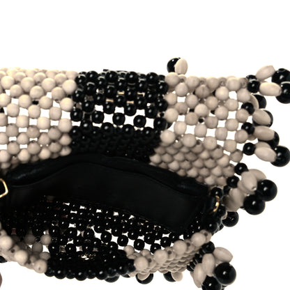 Fendi Beaded Nano Baguette Charm Beige Black 4 of 7