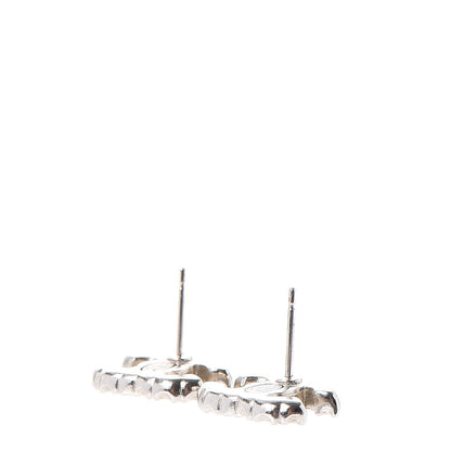 Chanel Crystal CC Earrings Silver 4 of 6