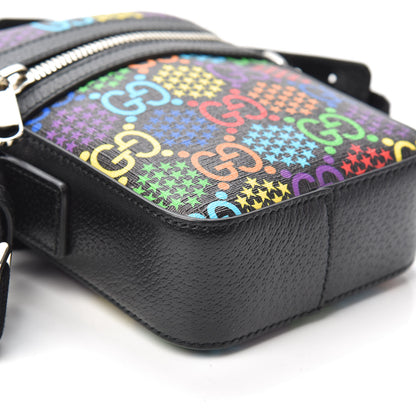 Gucci GG Supreme Monogram Psychedelic Messenger Bag Black 8 of 9