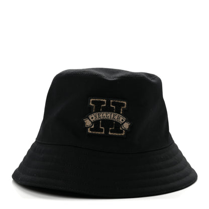 Hermes Cotton Harper H Sellier Bucket Hat 57 Black 3 of 8