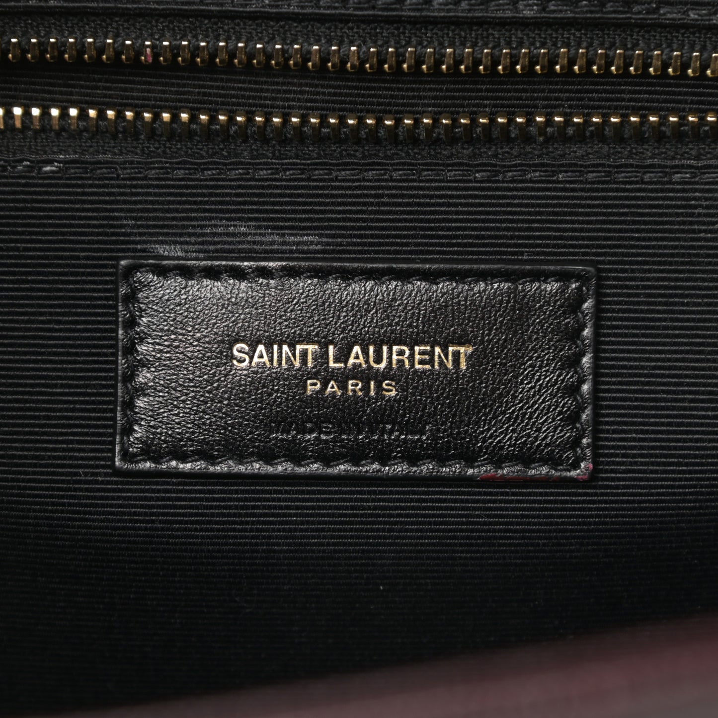 Grain De Poudre Matelasse Chevron Large Monogram Satchel Rouge Legion