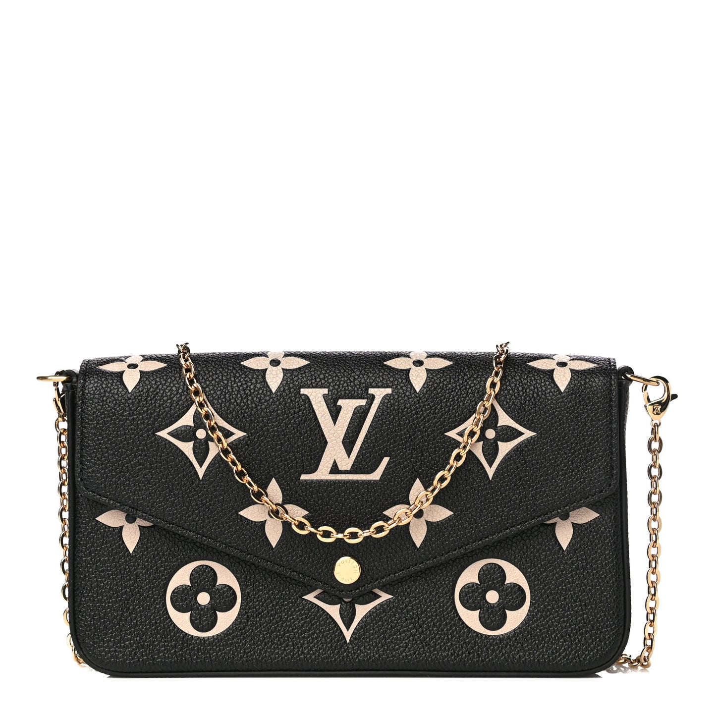 Empreinte Monogram Giant Felicie Pochette Black Beige