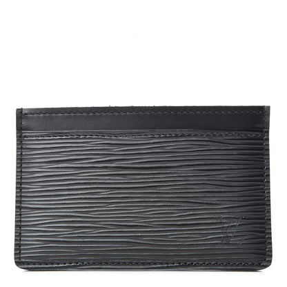 Louis Vuitton Epi Card Holder Black 1 of 7