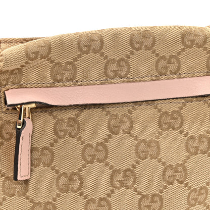 Gucci GG Monogram Web Double Pocket Belt Bag Pink 11 of 16