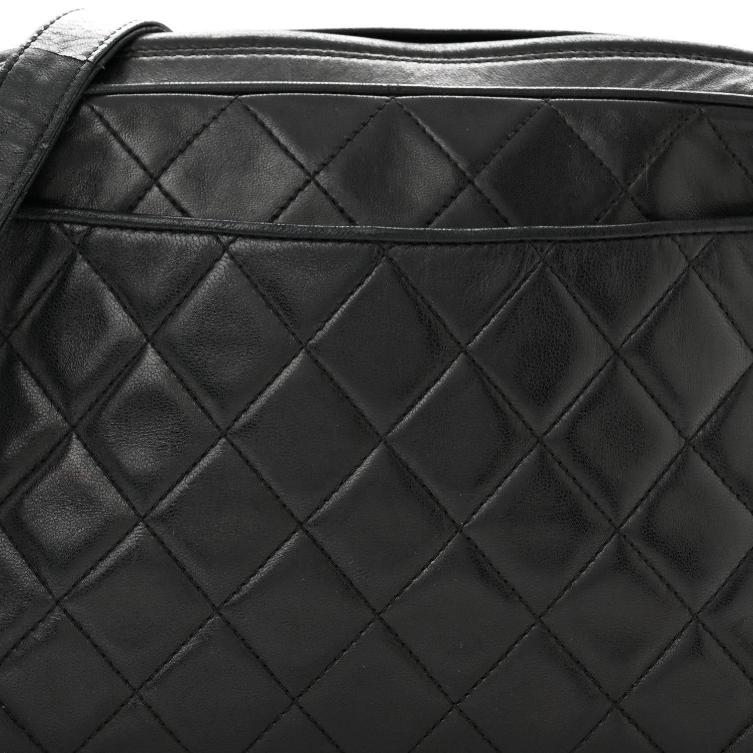 Chanel Lambskin Quilted Tassel Camera Case Black 9 of 14