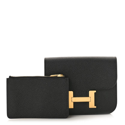 Hermes Epsom Constance Slim Wallet Black 1 of 10