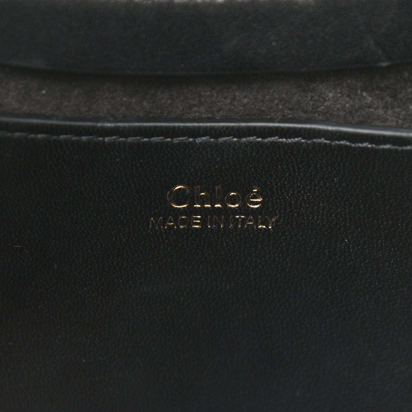 Small Grain Calfskin Kiss Bag Black