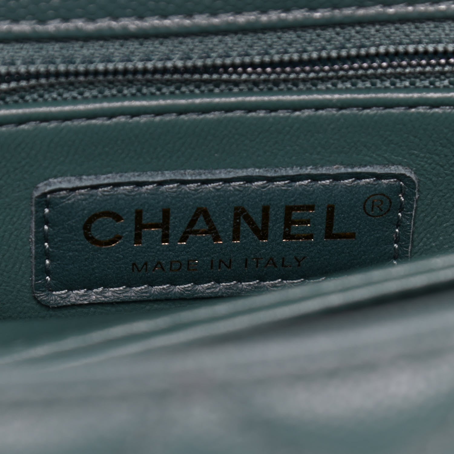 Chanel Caviar Quilted Mini Coco Handle Flap Green 5 of 9