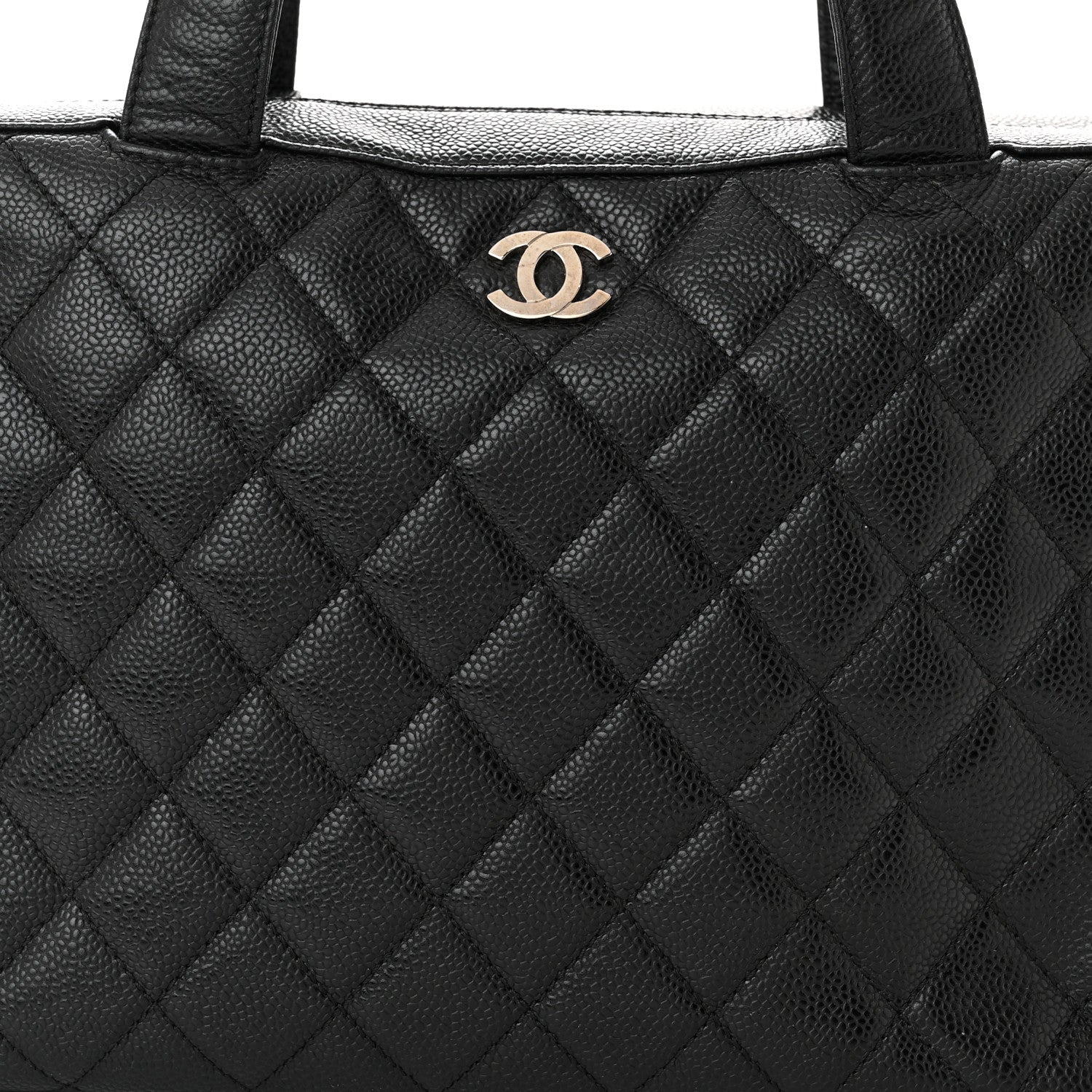 Chanel Caviar Quilted Bowler Black 8 of 12