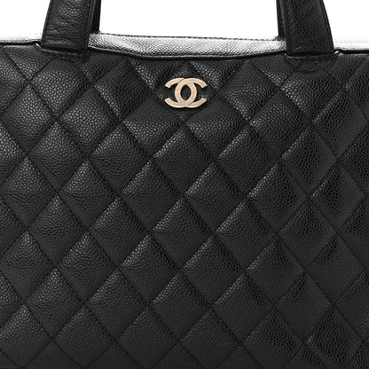 Chanel Caviar Quilted Bowler Black 8 of 12