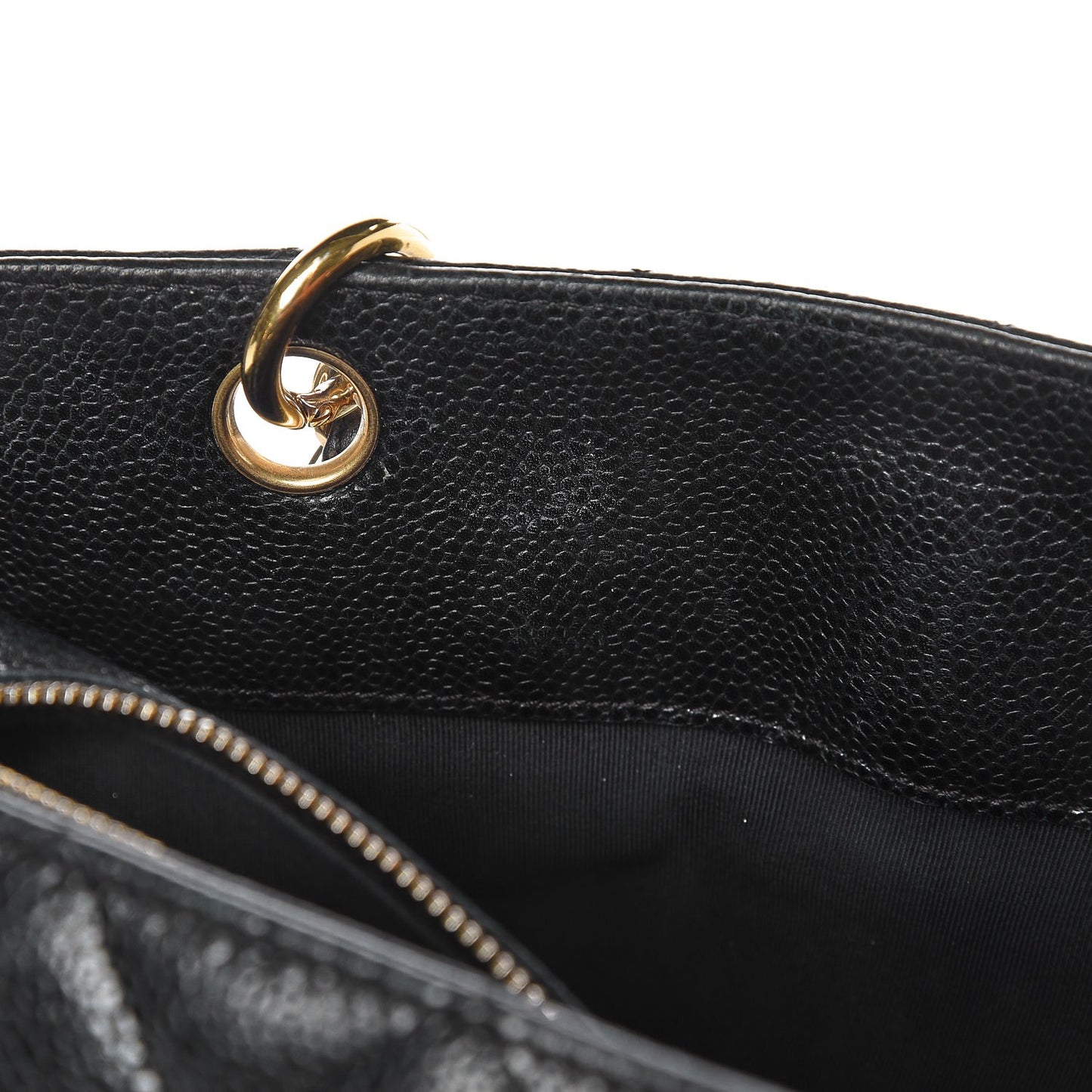 Caviar Quilted Petit Timeless Tote PTT Black