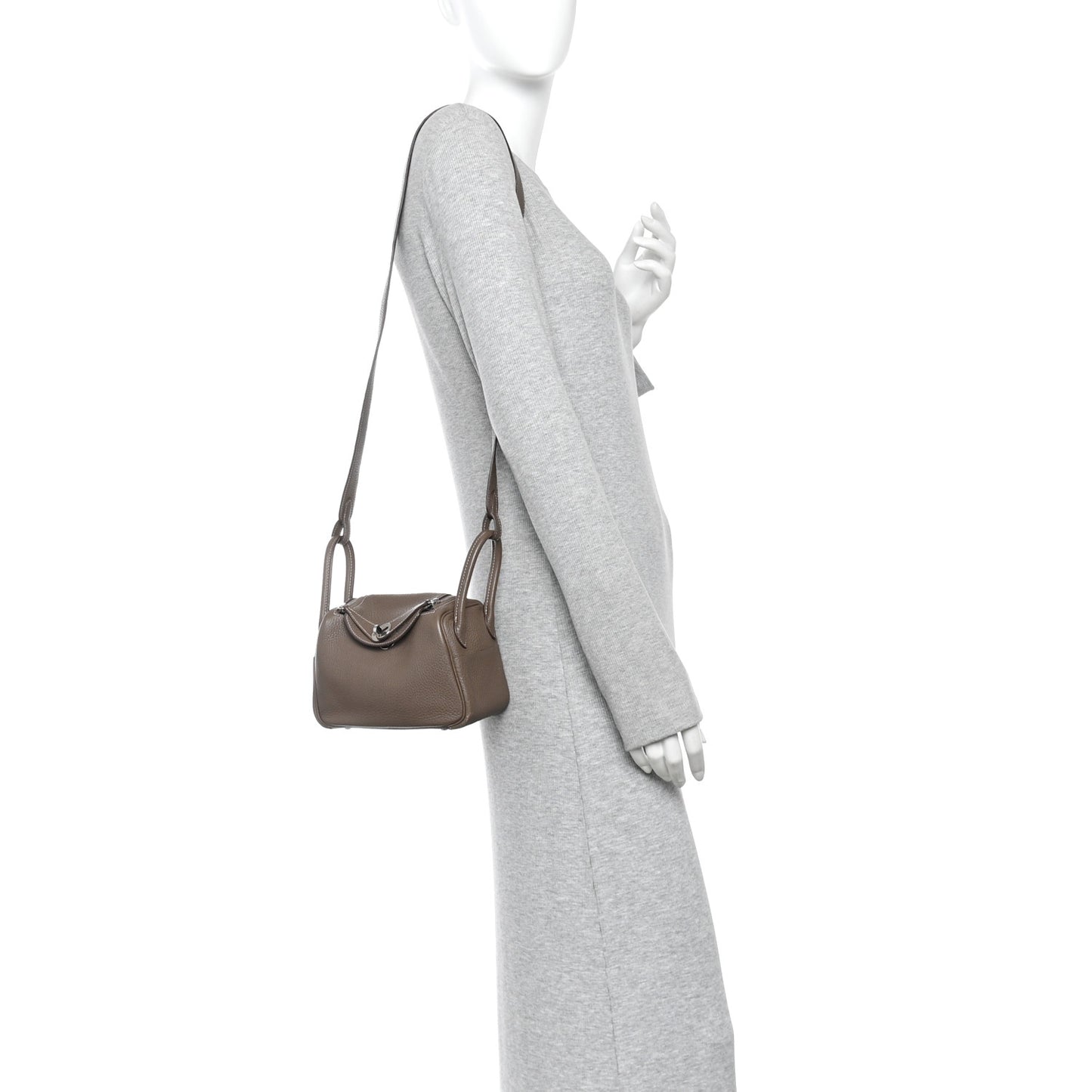 Taurillon Clemence Mini Lindy 20 Etoupe