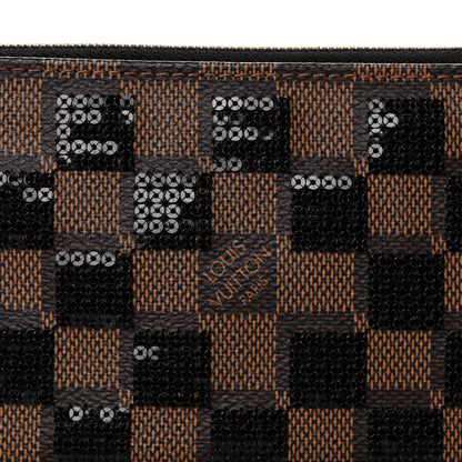 Louis Vuitton Damier Paillettes Mini Pochette Accessories Black 8 of 11