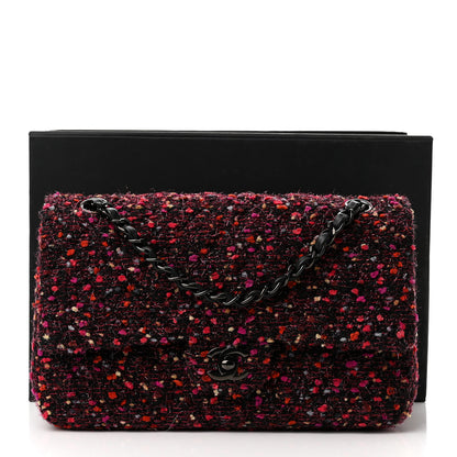 Chanel Tweed Quilted Medium Double Flap Multicolor 10 of 10