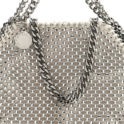 Stella McCartney Crystal Mesh Tiny Falabella Crossbody Bag Oyster 9 of 9