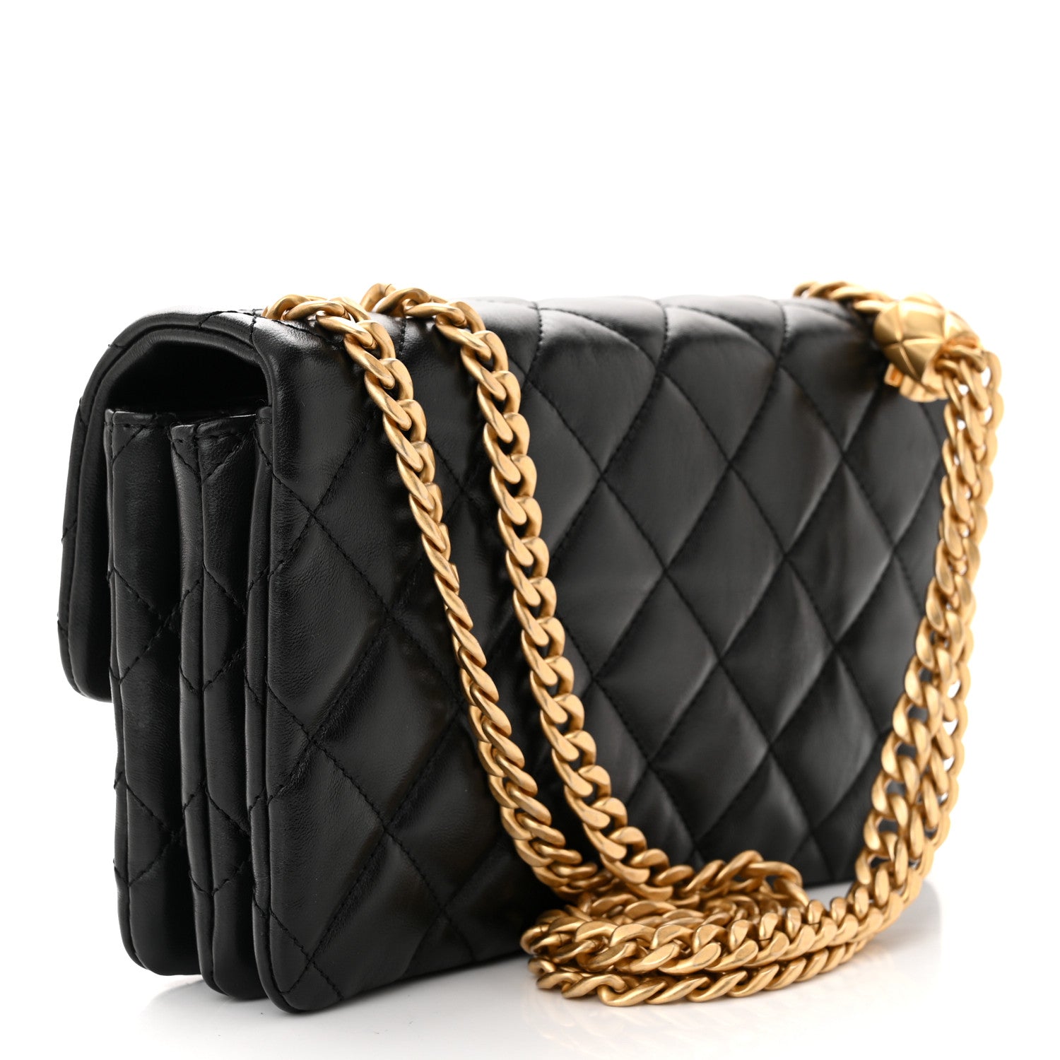 Chanel Lambskin Quilted Small Pillow Crush Flap Black 3 of 11