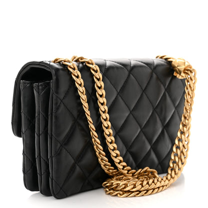 Chanel Lambskin Quilted Small Pillow Crush Flap Black 3 of 11