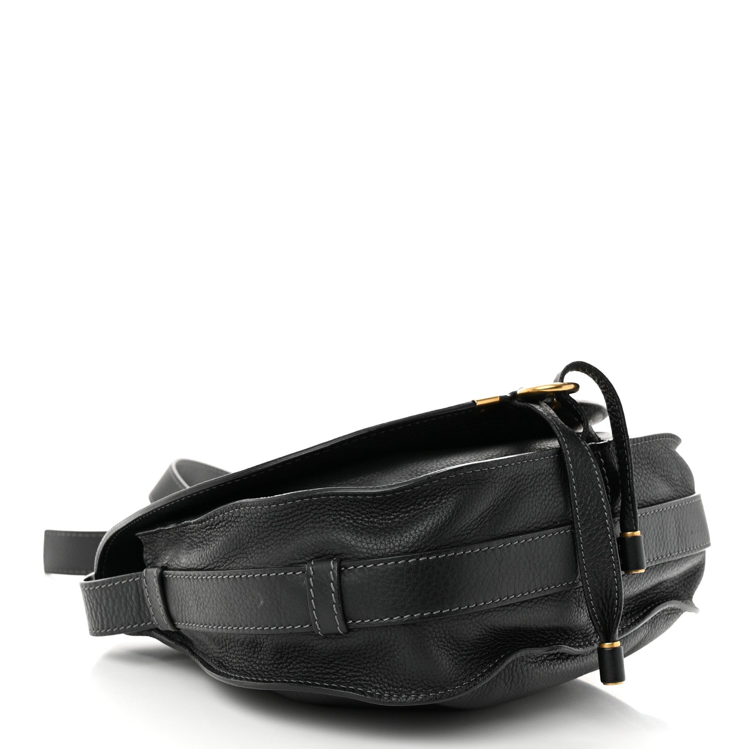 Chloe Calfskin Medium Marcie Round Crossbody Bag Black 4 of 11