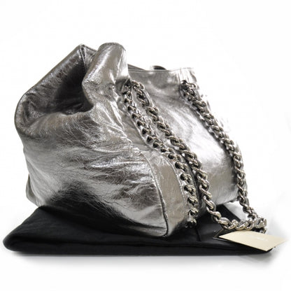 Chanel Leather XL Modern Chain Tote Metallic 2 of 11