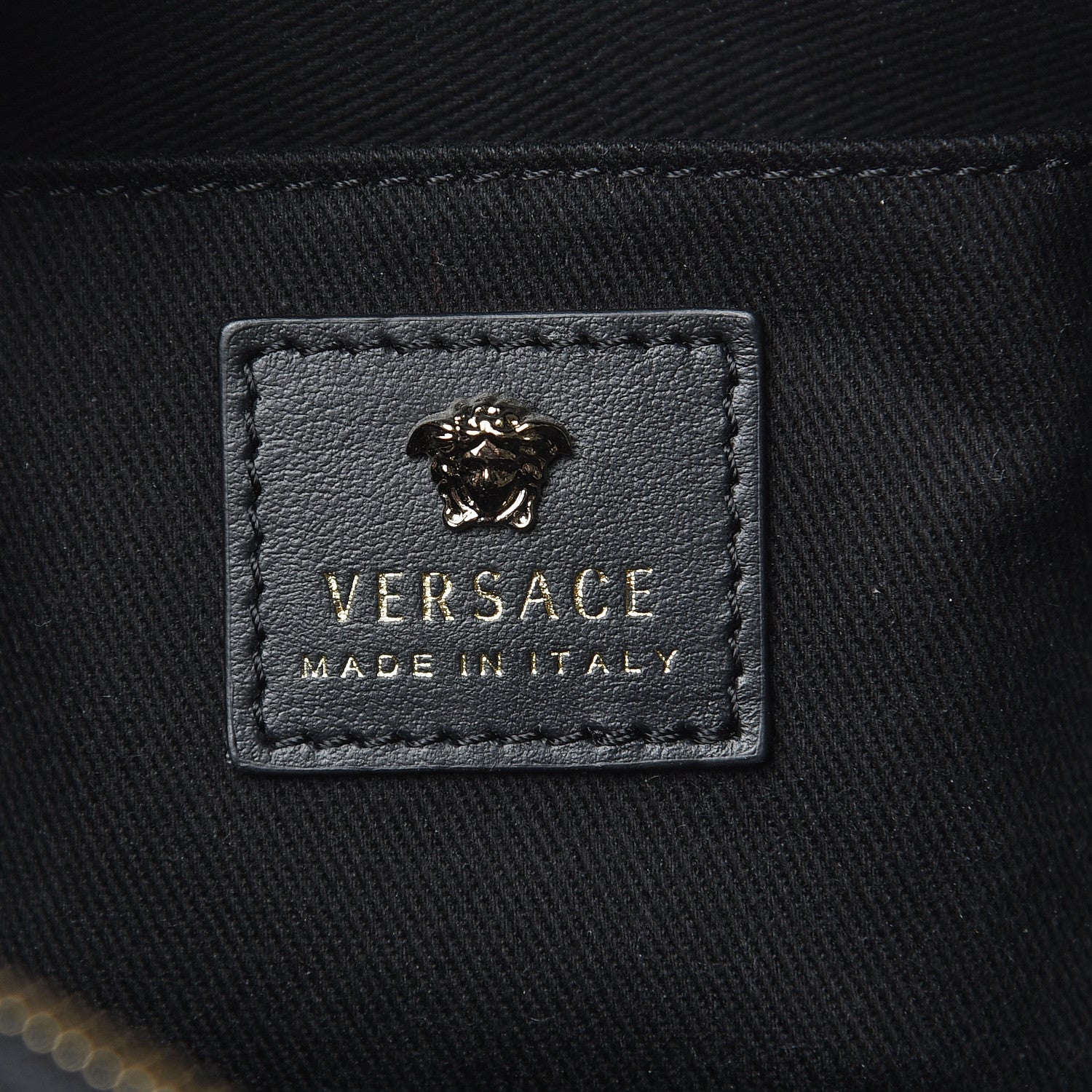 Versace Calfskin Palazzo Camera Bag Black 6 of 11