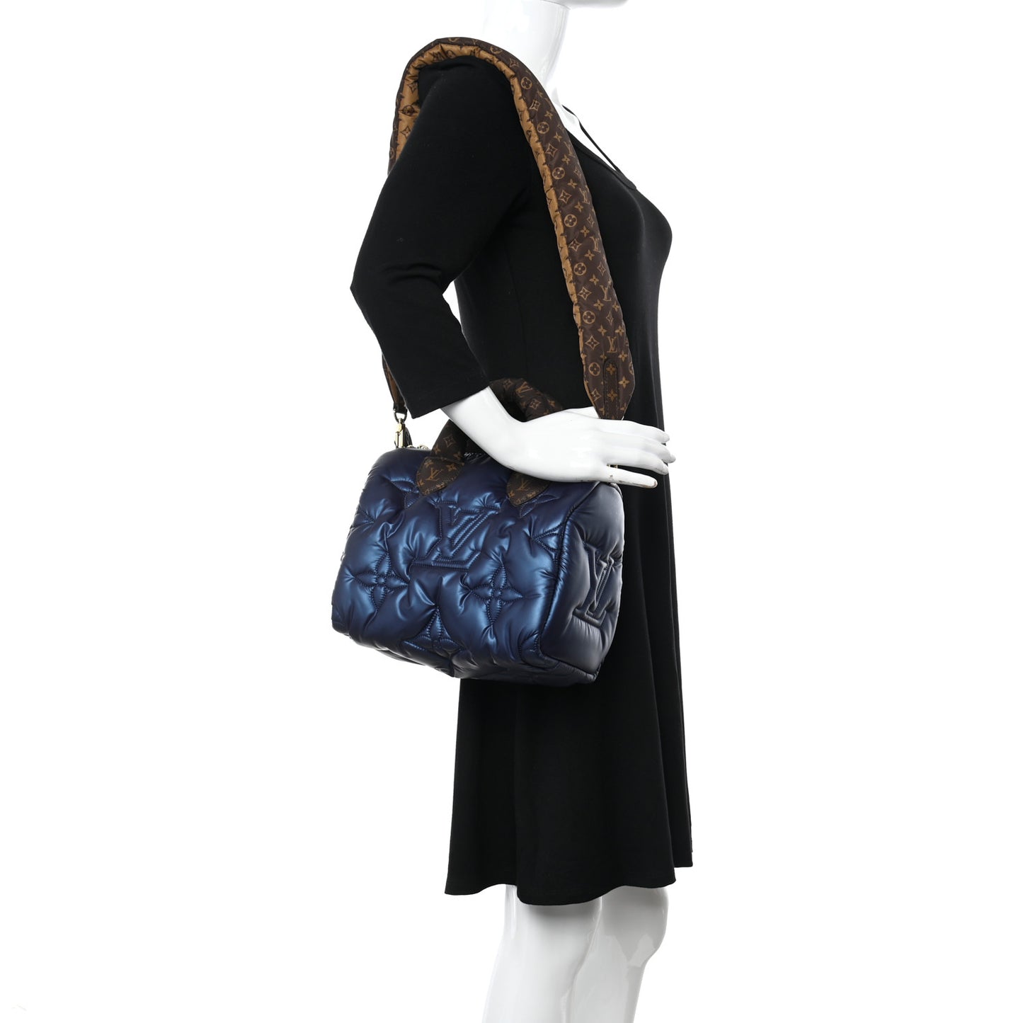Econyl Mini Monogram Pillow Speedy Bandouliere 25 Navy