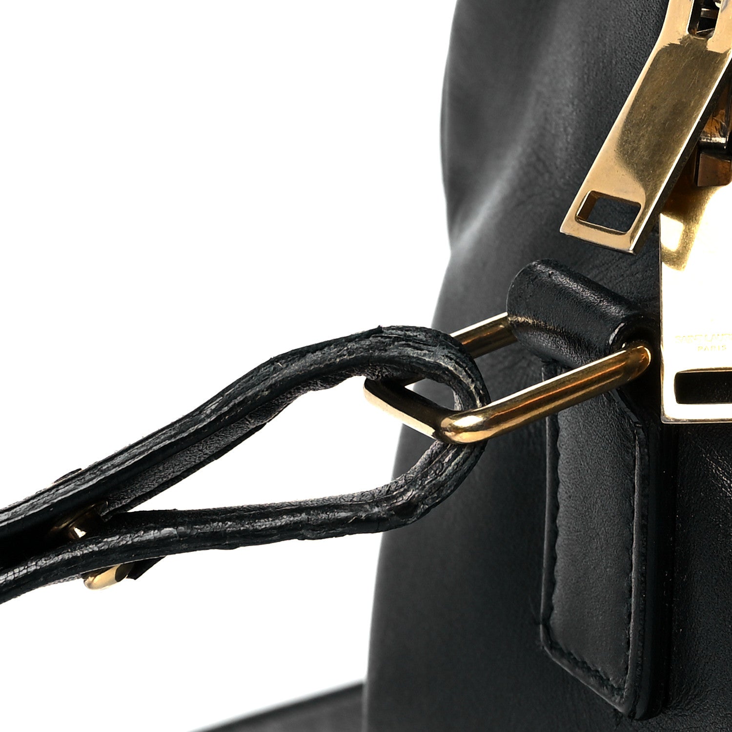 Saint Laurent Calfskin Classic Duffle 6 Black 18 of 18