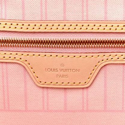 Louis Vuitton Damier Azur Neo Neverfull MM Rose Ballerine 7 of 10
