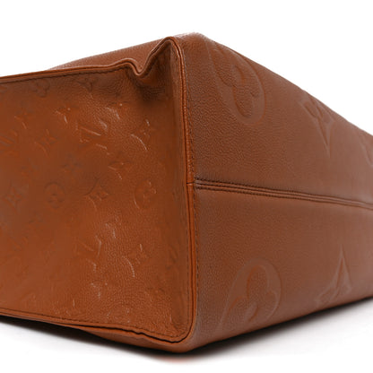 Louis Vuitton Empreinte Monogram Giant Onthego GM Cognac 8 of 9