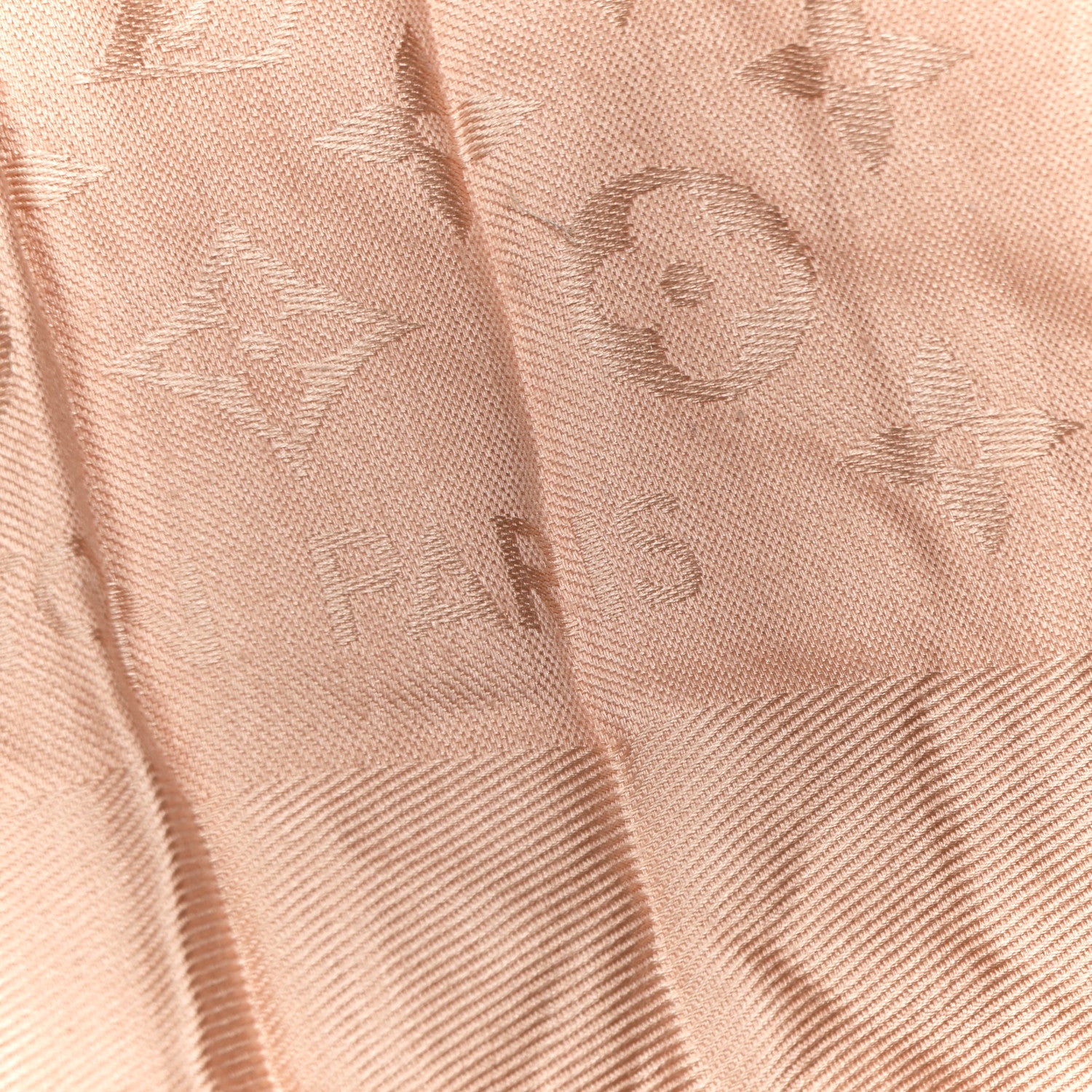 Louis Vuitton Silk Wool Monogram Denim Shawl Rose 2 of 3