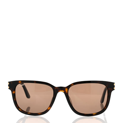 Cartier Acetate CT0002S Rectangular Sunglasses Brown 2 of 9