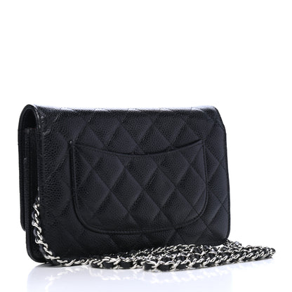 Chanel Caviar Quilted Wallet On Chain WOC Black 2 of 6