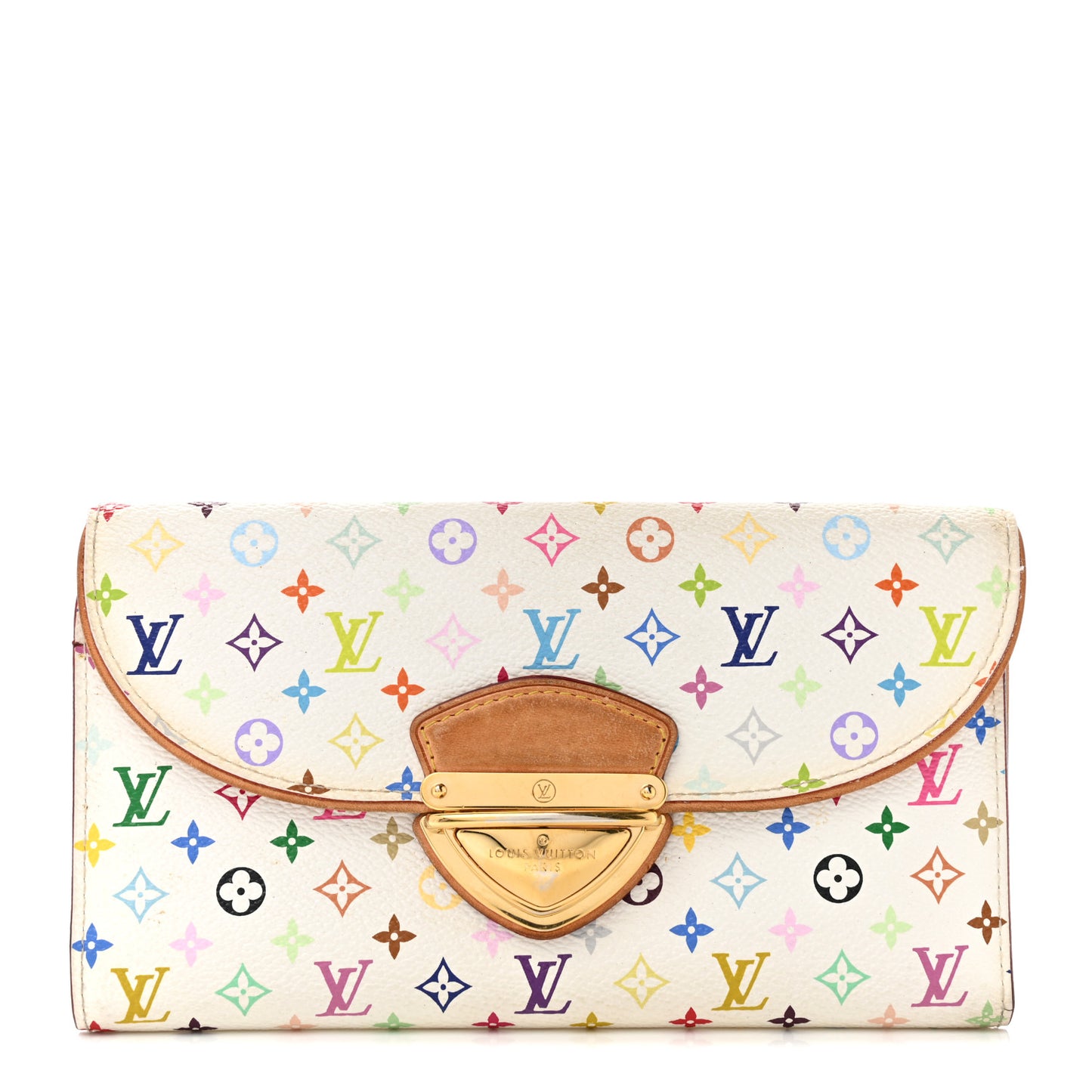 Monogram Multicolor Eugenie Wallet White Litchi