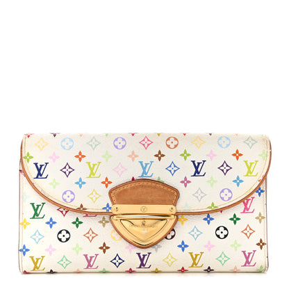 Louis Vuitton Monogram Multicolor Eugenie Wallet White Litchi 1 of 13