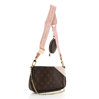 Louis Vuitton LOUIS VUITTON Monogram Multi Pochette Accessories Rose Clair 3 of 10