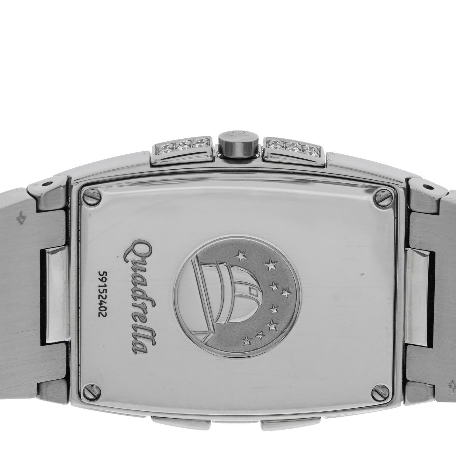 Omega Stainless Steel Diamond Blue Mother of Pearl 25mm Constellation Quadrella Quartz Watch 1586.72.00 4 of 4