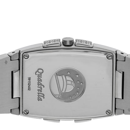 Omega Stainless Steel Diamond Blue Mother of Pearl 25mm Constellation Quadrella Quartz Watch 1586.72.00 4 of 4