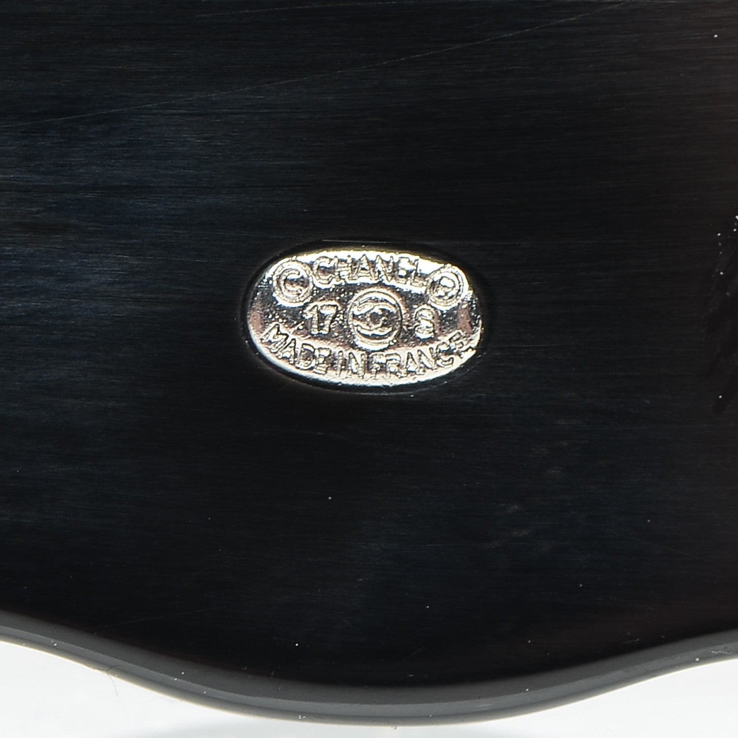 Chanel Resin Crystal Cat Emoji Brooch Black Blue Silver 4 of 4