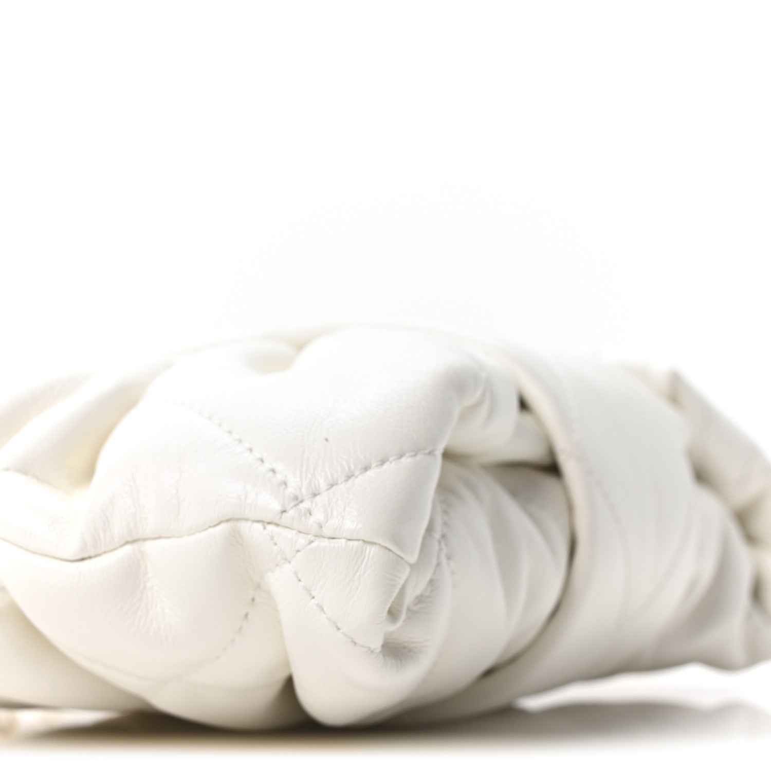 Chanel Lambskin Quilted Mini Bow Bag White 9 of 10