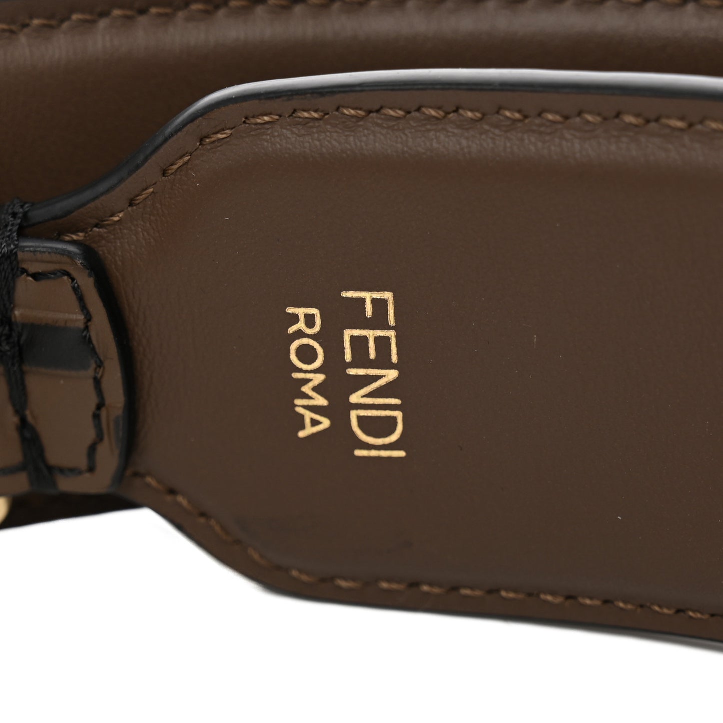 Vitello Century Bi-Color FF 1974 Embossed Strap You Maya Black