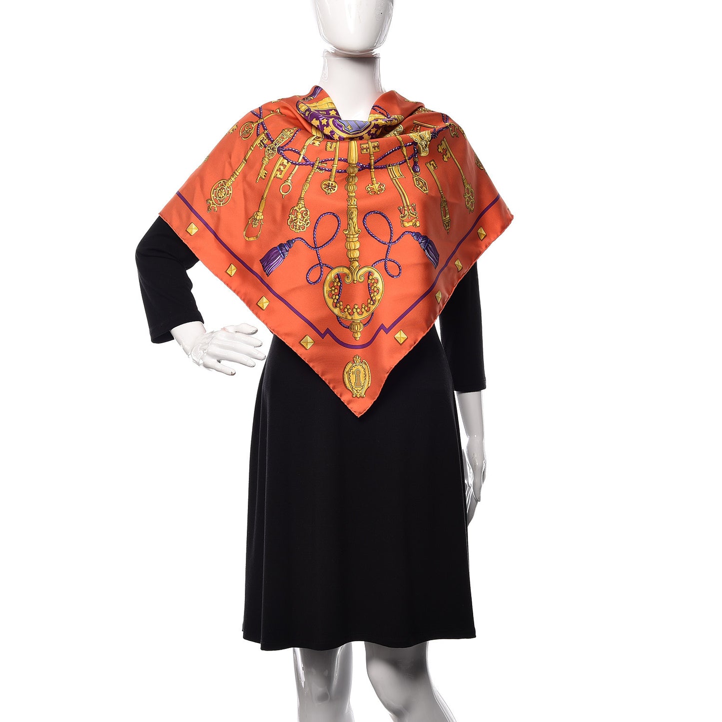 Silk Keys Les Cles Scarf 90