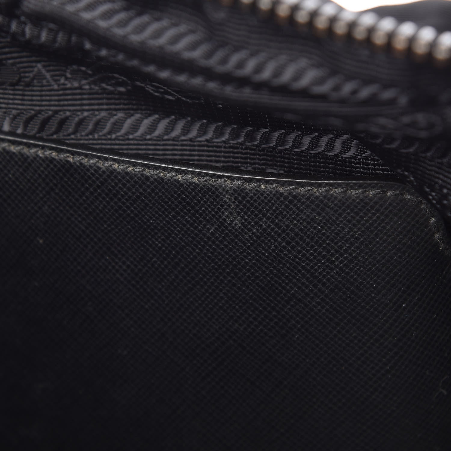 Prada Tessuto Nylon Saffiano Metal Triangle Logo Work Bag Black 31 of 34