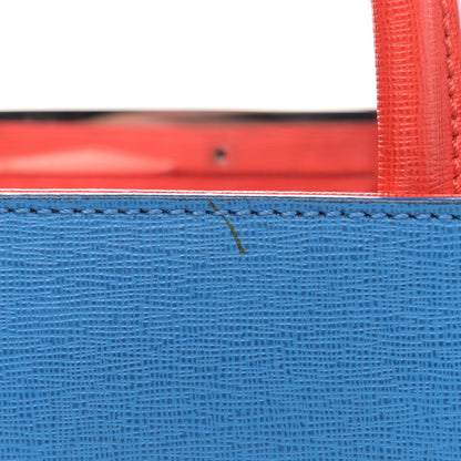 Fendi Vitello Elite Monster Petite 2Jours Tote Blue Royal Papavero Multicolor 11 of 14