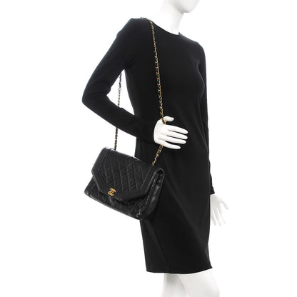 Chanel Lambskin Quilted Medium Single Flap Black 2 of 11