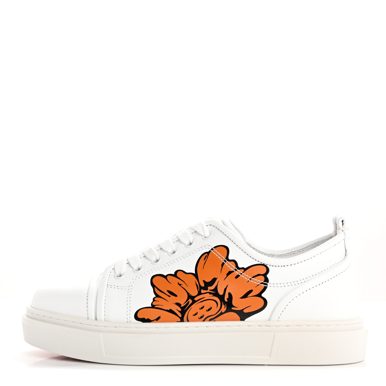 Christian Louboutin x Shun Sudo Adolon Junior Button Flower Low Top Mens Sneaker 40.5 White Multicolor 1 of 12